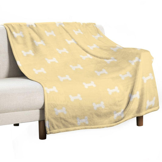 Blue Dog Bed Blanket Throw Blanket