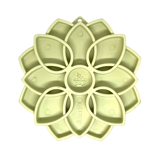 Mandala Softie eTray Shallow Slow Feeder Dog Bowl with Suction Cups | USA Made