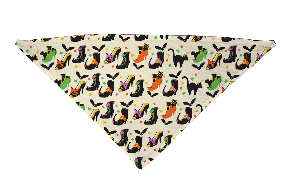 Witch's Shoes Color Dog Bandana