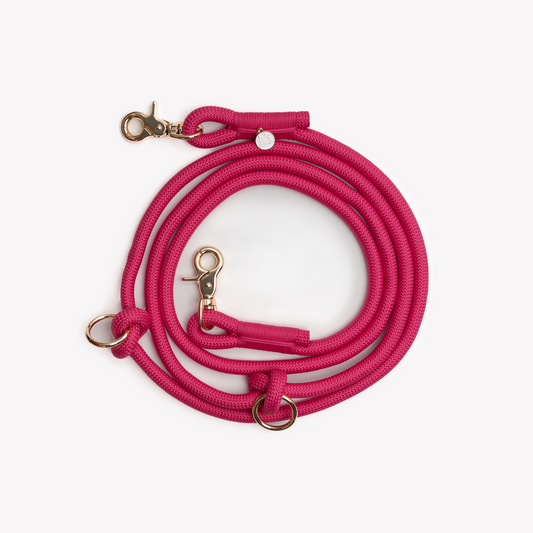 'Magenta' - Hands Free Braided Leash