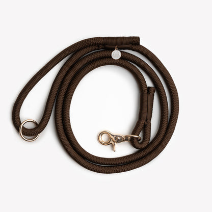'Brown' - Braided Rope Leash
