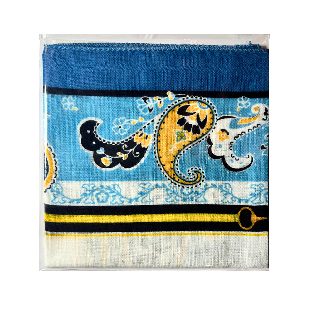 100% Cotton Fashion Square Scarf Made in Korea with Design Pattern