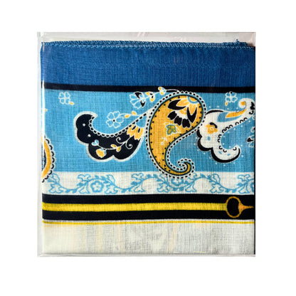 100% Cotton Fashion Square Scarf Made in Korea with Design Pattern