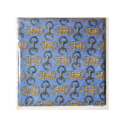 100% Cotton Fashion Square Scarf Made in Korea with Design Pattern