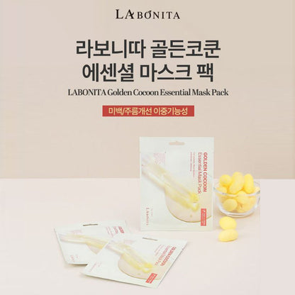 LA BONITA Golden Cocoon Essential Sheet Mask Pack
