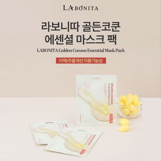 LA BONITA Golden Cocoon Essential Sheet Mask Pack
