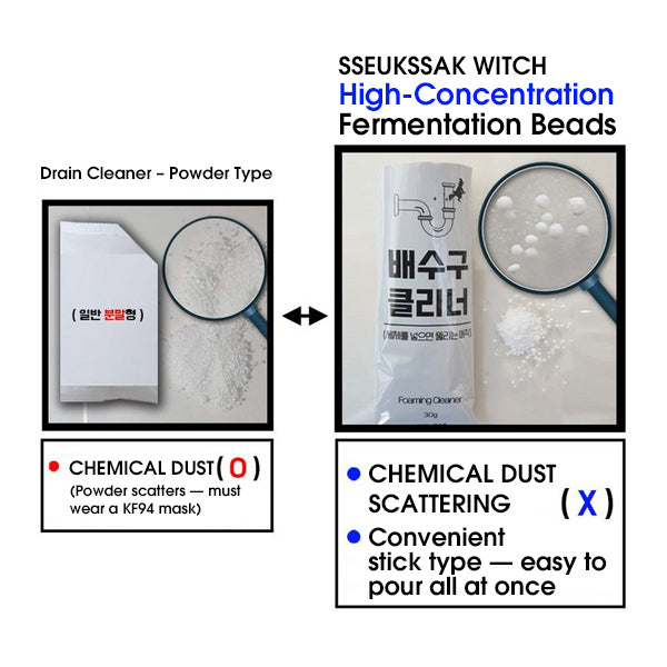 [Sseukssak Witch] Magic Drain Foaming Cleanser Powder