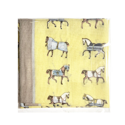 100% Cotton Fashion Square Scarf Made in Korea with Design Pattern