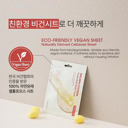 LA BONITA Golden Cocoon Essential Sheet Mask Pack