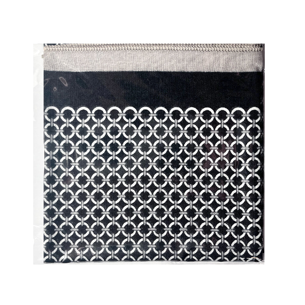 100% Cotton Fashion Square Scarf Made in Korea with Design Pattern