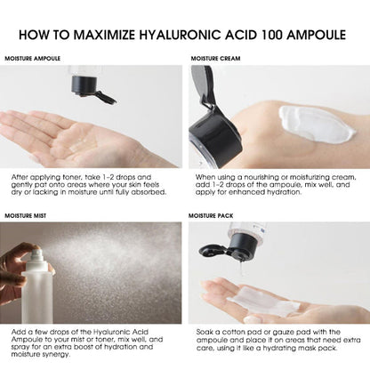 LIKE THIS Pure Hyaluronic Acid 100 Ampoule - Add for Extra Hydration