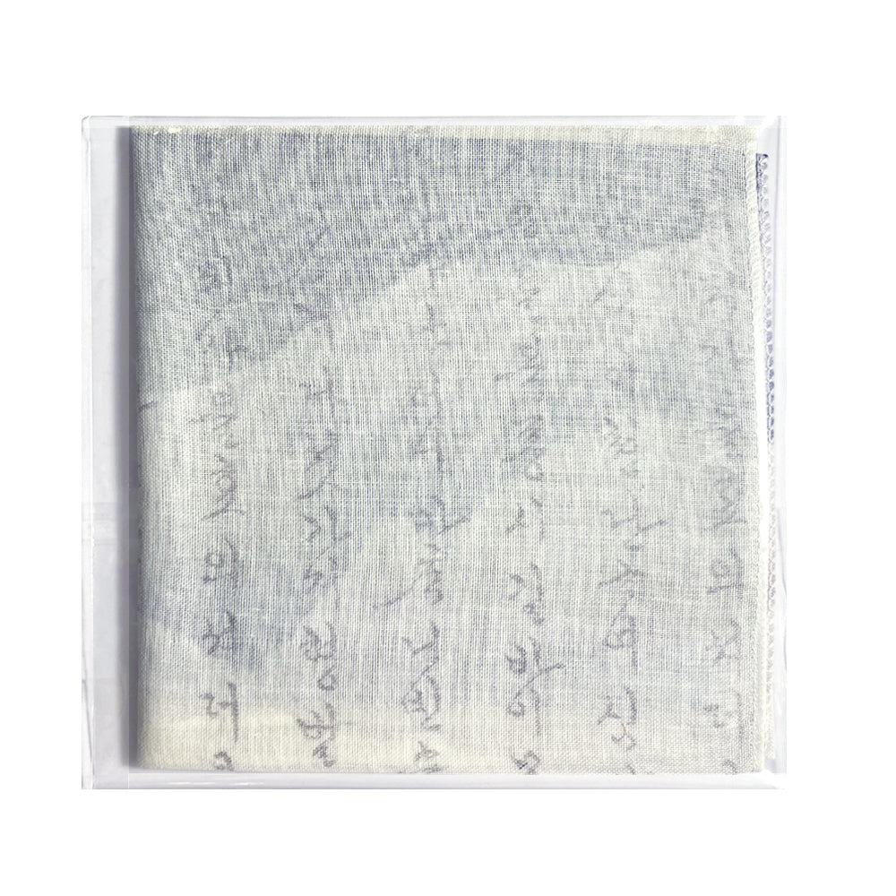 100% Cotton Fashion Square Scarf Made in Korea with Design Pattern