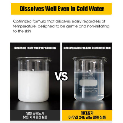 MEDIORGA 24K Aura Gold Foam Cleanser