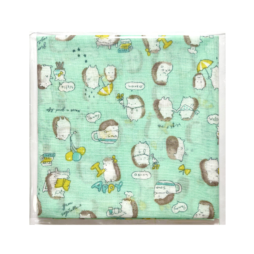 100% Cotton Fashion Square Scarf Made in Korea with Design Pattern