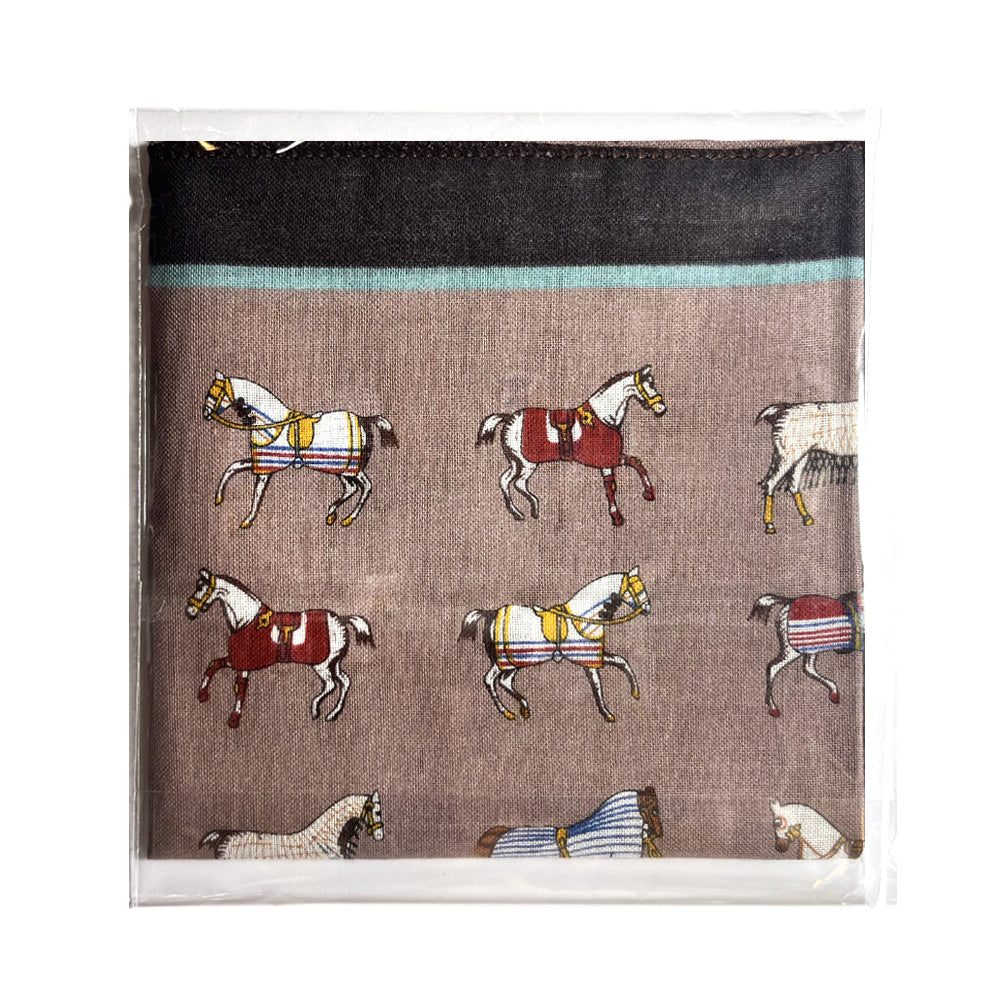 100% Cotton Fashion Square Scarf Made in Korea with Design Pattern