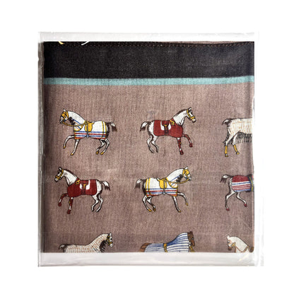 100% Cotton Fashion Square Scarf Made in Korea with Design Pattern