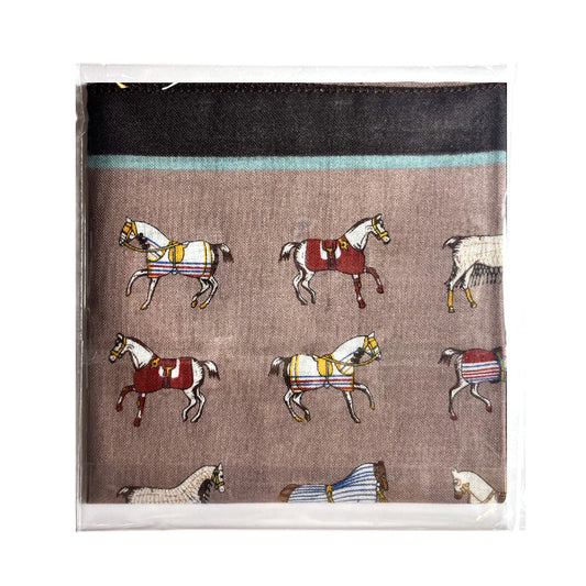 100% Cotton Fashion Square Scarf Made in Korea with Design Pattern