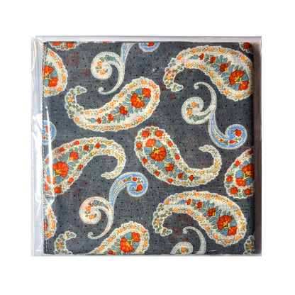 100% Cotton Fashion Square Scarf Made in Korea with Design Pattern
