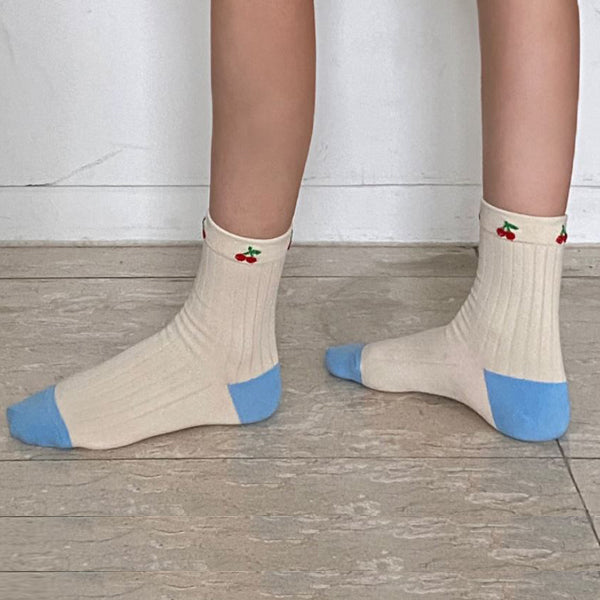 Premium Women’s Fashion Crew Socks with Design Patterns