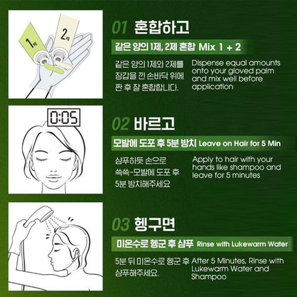 RICHENNA EZ Speedy Shampoo Hair Color - Green Edition