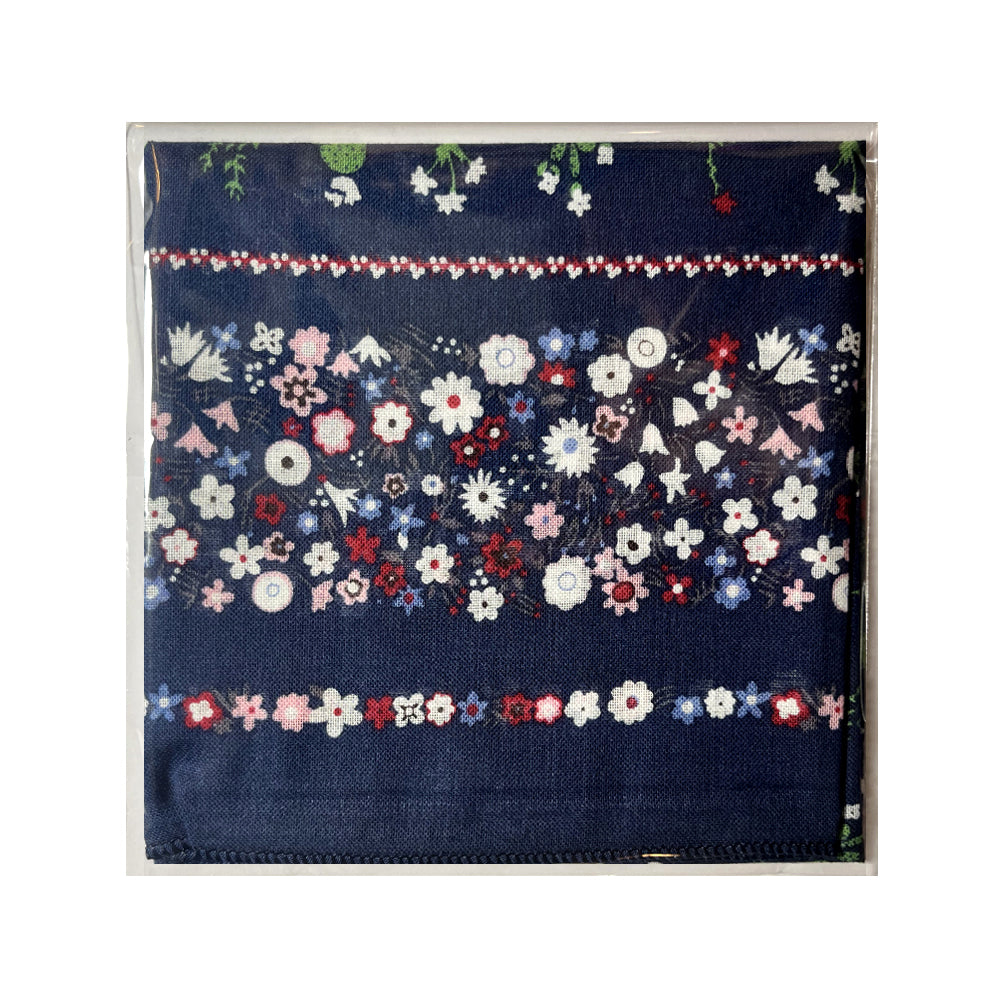 100% Cotton Fashion Square Scarf Made in Korea with Design Pattern