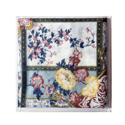 100% Cotton Fashion Square Scarf Made in Korea with Design Pattern