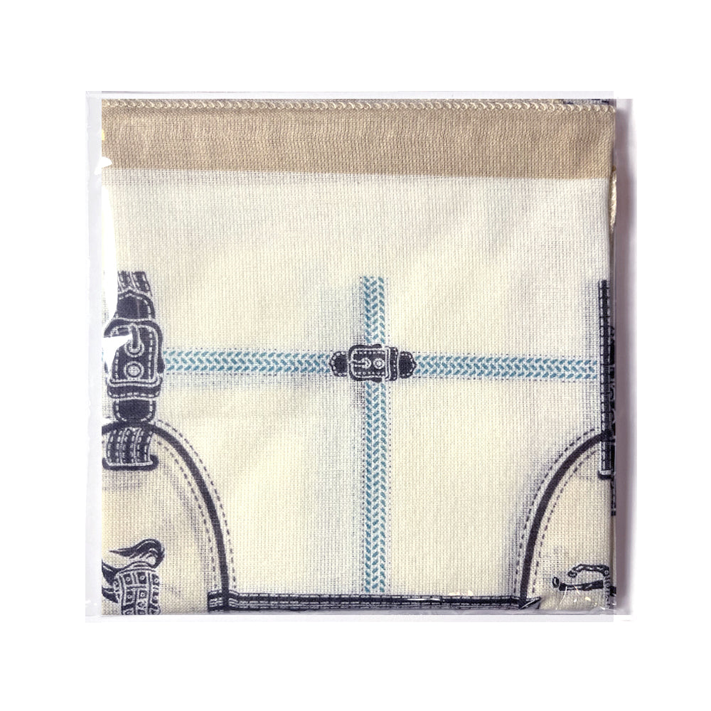 100% Cotton Fashion Square Scarf Made in Korea with Design Pattern