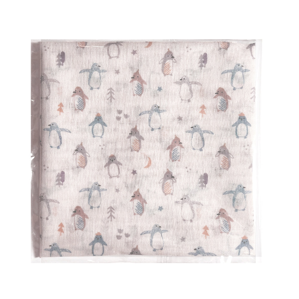 100% Cotton Fashion Square Scarf Made in Korea with Design Pattern