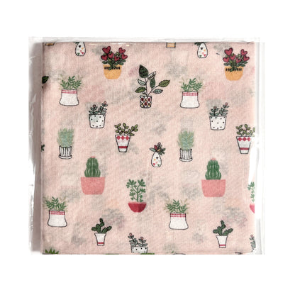 100% Cotton Fashion Square Scarf Made in Korea with Design Pattern