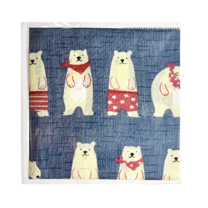 100% Cotton Fashion Square Scarf Made in Korea with Design Pattern