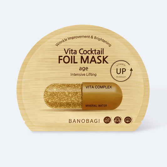 BANOBAGI Anti-Aging Foil Sheet Mask - Vita Cocktail
