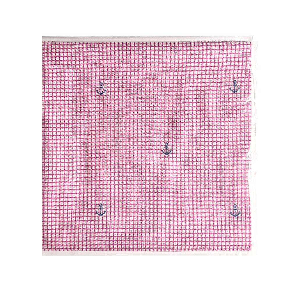 100% Cotton Fashion Square Scarf Made in Korea with Design Pattern