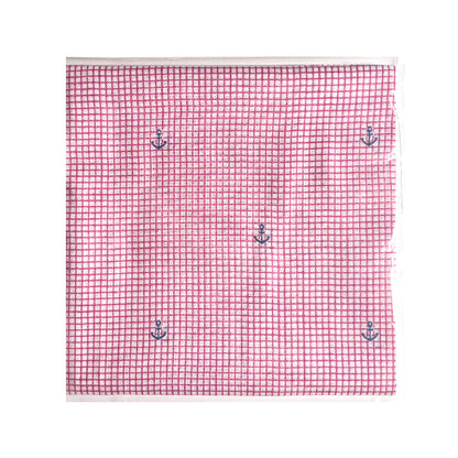 100% Cotton Fashion Square Scarf Made in Korea with Design Pattern