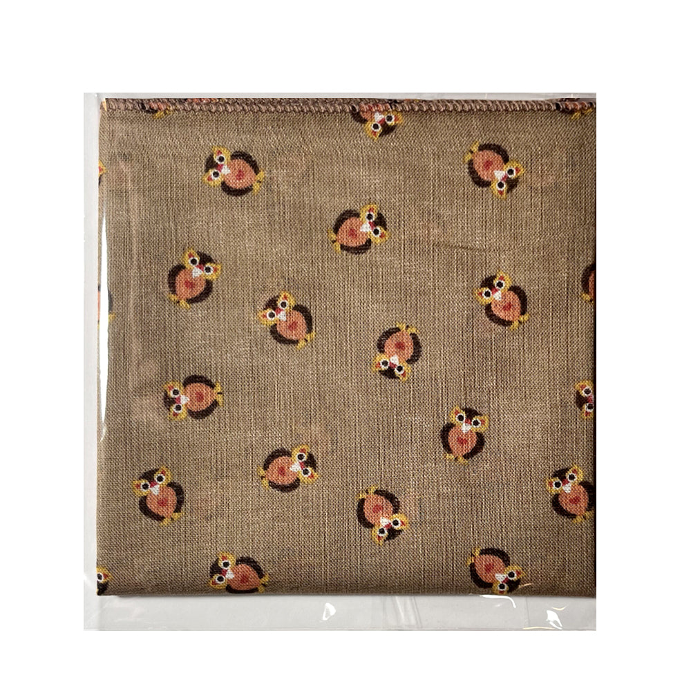 100% Cotton Fashion Square Scarf Made in Korea with Design Pattern