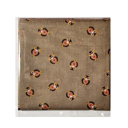 100% Cotton Fashion Square Scarf Made in Korea with Design Pattern