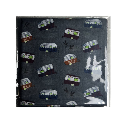 100% Cotton Fashion Square Scarf Made in Korea with Design Pattern
