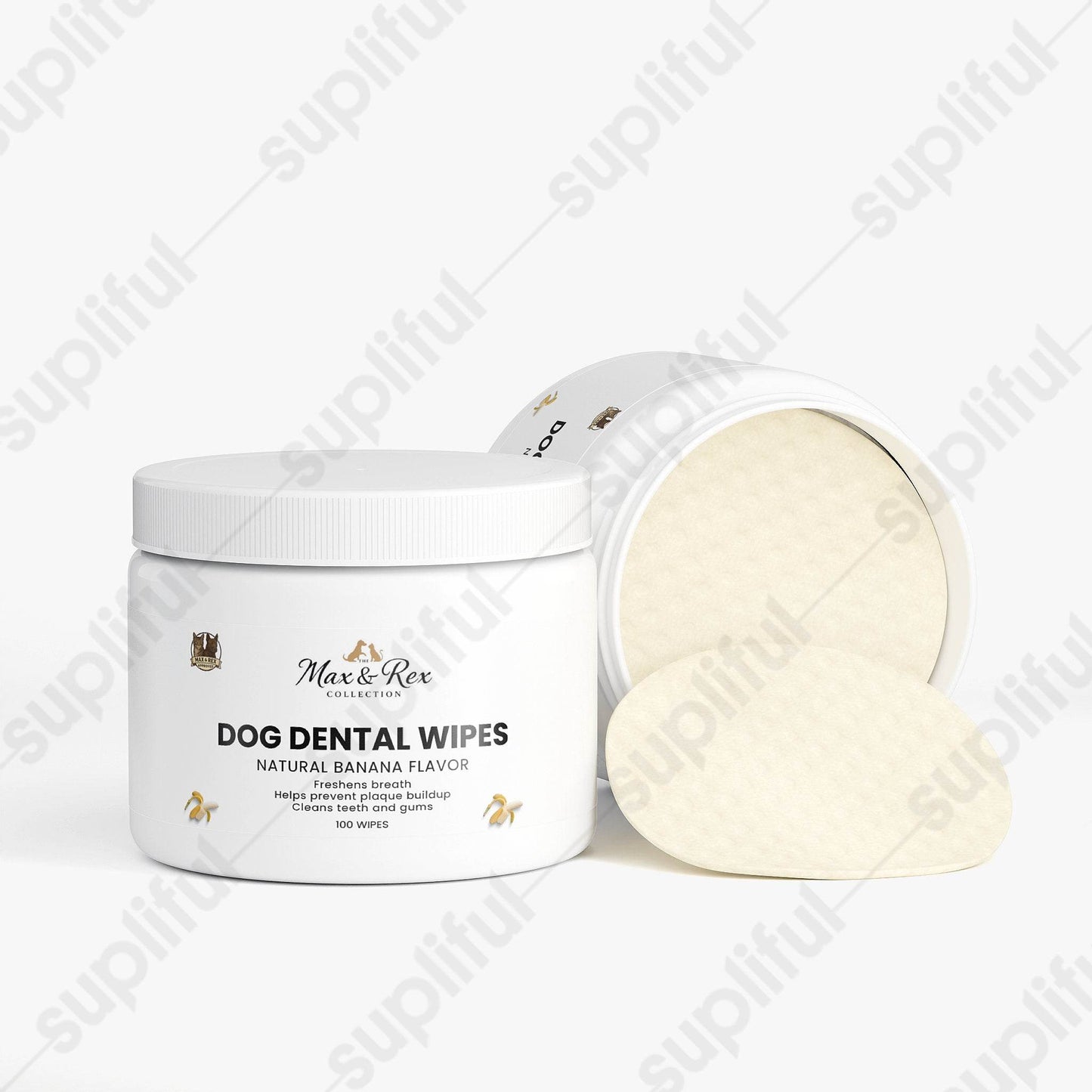The Max & Rex Collection Dog Dental Wipes