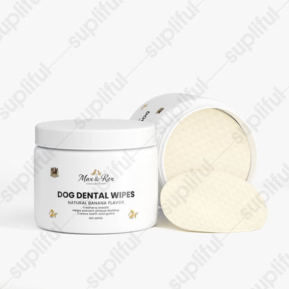 The Max & Rex Collection Dog Dental Wipes