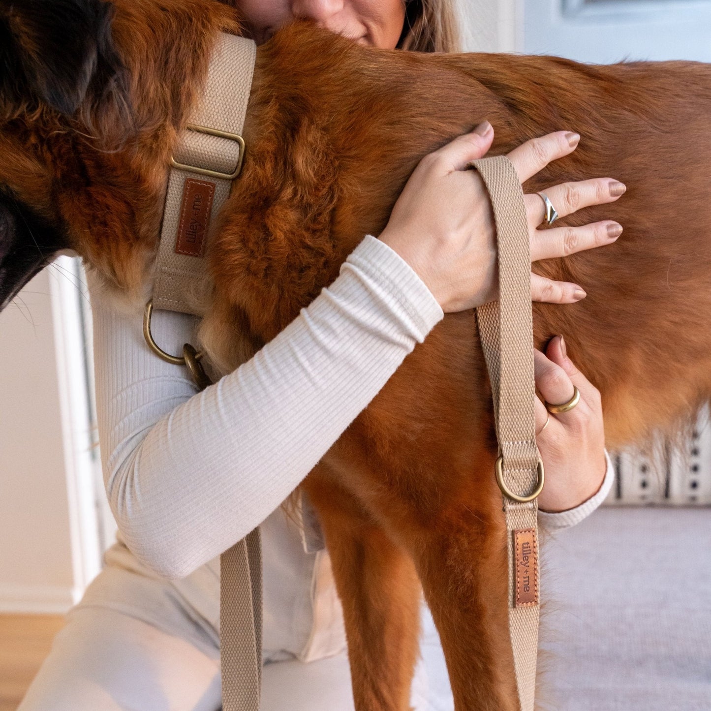 Hemp Cotton Dog Leash - Durable, Sustainable, Adjustable, Lightweight & Soft