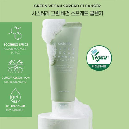 SISTERLY Green Vegan Spread Cleanser for Natural Freshness