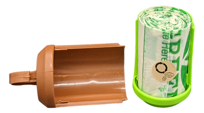 beyondGREEN Dog Poop Bag Leash Dispenser – Clip-On Holder Fits Standard Rolls – Durable & Portable