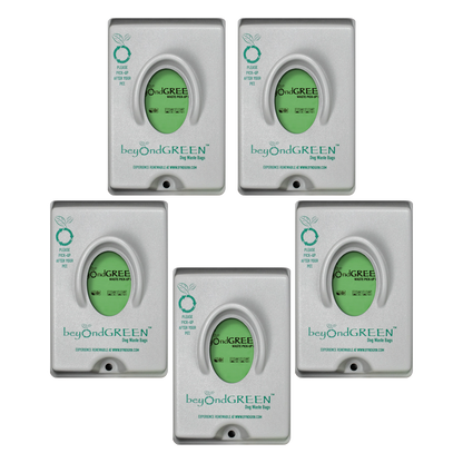 beyondGREEN Single-Pull Dog Waste Bag Dispenser – Wall/Pole Mount – Compatible with Single-Pull Header Packs – Heavy-Duty Construction