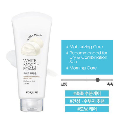 FORSURE White Mocchi Cleansing Foam for Gentle and Effective Cleanser