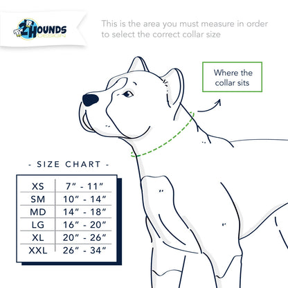 5/8″ and 1″ Yellow Nylon Dog Collar