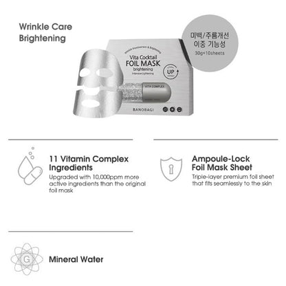 [BANOBAGI] Vita Coctail Foil Sheet Mask – Brightening