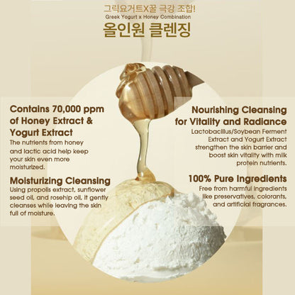 DeaLucey Honey Greek Yogurt Cleansing Clear