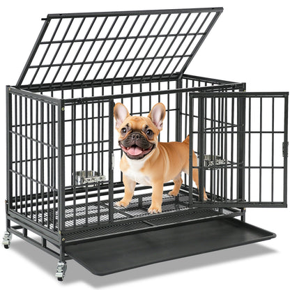 37" Stackable Heavy Duty Dog Crate 371D03