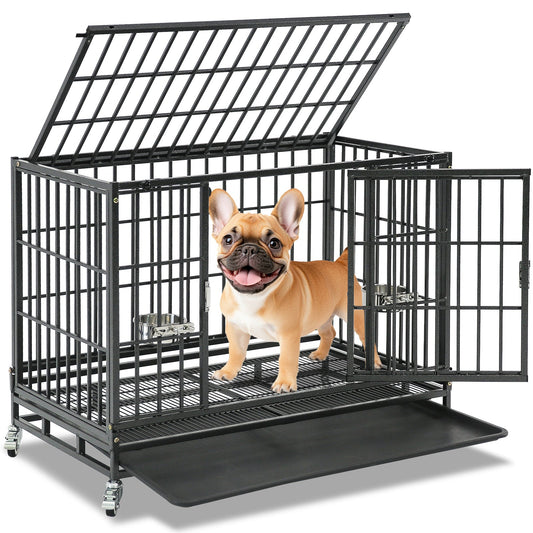 37" Stackable Heavy Duty Dog Crate 371D03