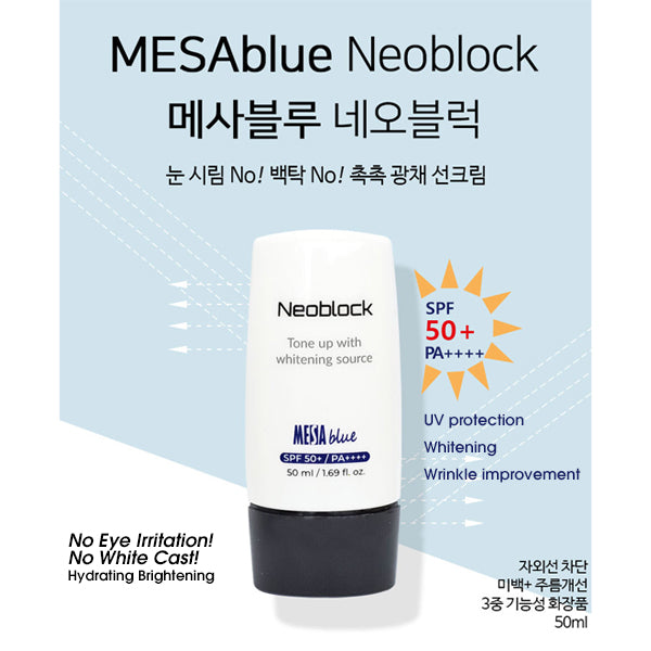 [MESA blue] Neoblock Tone up Sun Screen SPF 50+, PA++++
