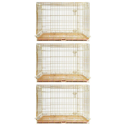24-42" Collapsible Copper Gold Dog Crate GLD24-42